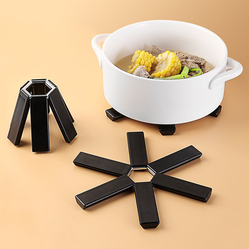 Foldable Pan Mat Sturdy Heat Resistant ABS - Kitchen Organizer Tools
